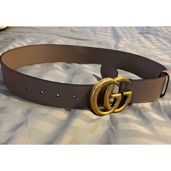 Gucci belt dusty pink. Wide width - Picture 5 of 6